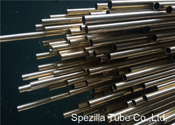 China CuZn20Al2As Aluminum Brass Tube , ASME SB395 Copper Nickel Pipe Welding CZ110 supplier