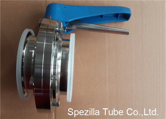 China A270 Stainless Steel Sanitary Valves Plastic Handle Tri Clamp Butterfly Valve supplier