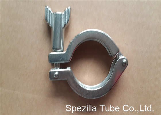China TP304 ASTM A270 Sanitary Valves And Fittings Stainless Steel Single Pin Heavy Duty Clamp supplier