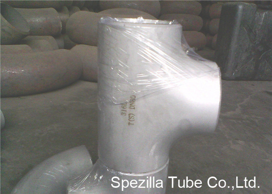 China ASTM A403 Stainless Steel Pipe Fittings Schedule 5S 10S 40S Reducing Tee NPS 1/2'' - 24'' supplier