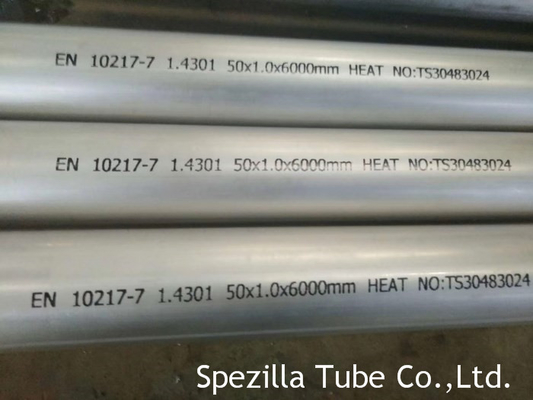 China D4/T3 Welded Stainless Steel Heat Exchanger Tube 1.4301 Bright Annealed EN10217-7 supplier