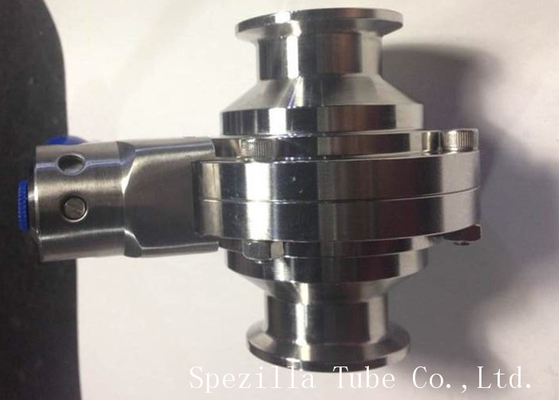 China 1 Inch TP316L Sanitary Stainless Steel Butterfly Valves ASTM A270 For Biotechnology supplier