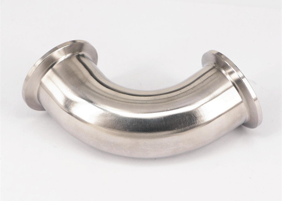 China High Strength ASME BPE Fittings 1 Inch 90 Degree Elbow Connection Type Clamp supplier