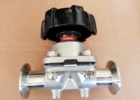 China 1/4'' Sanitary Diaphragm Valves , SP-4M AISI-316L SS Manual Operated  Valve supplier