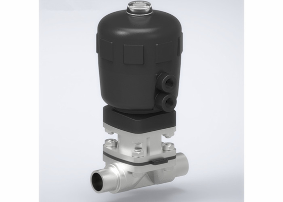 China Hygienic Pneumatic Diaphragm Valve Controlled By Control Units And Solenoid Valves supplier