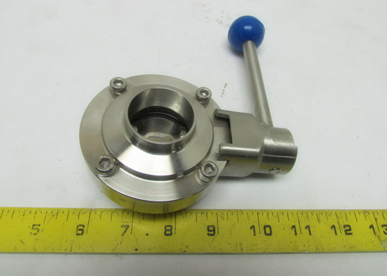 China Leak Proof Stainless Steel Sanitary Valves Corrosion Resistance , 4 Position Pull Handle supplier