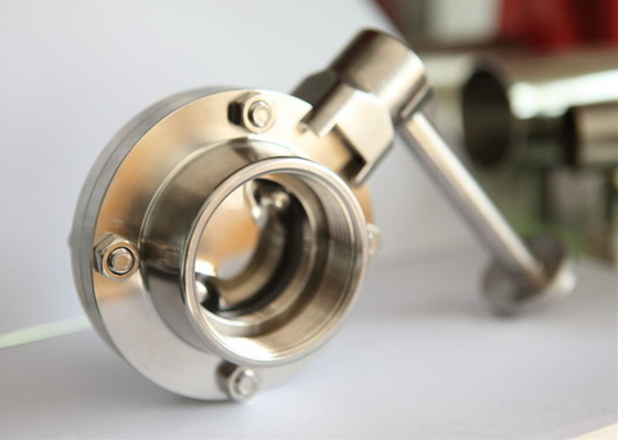 China Customized Fabrication Sanitary Butterfly Valves , Tri Clamp Butterfly Valve supplier