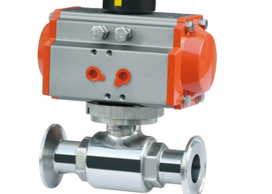 China Explosion Proof Hygienic Ball Valves , Pneumatic Operated Ball Valve 3/4&quot; ASME BPE supplier