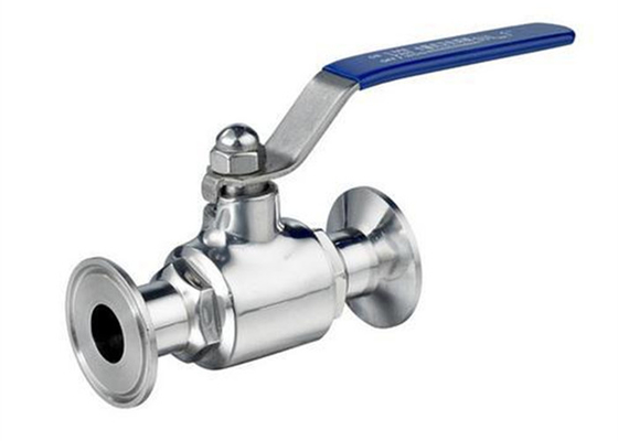 China SPEZILLA Hygienic 2 Way Ball Valve Stainless Steel AISI 304 With 180 Degree Rotary Handle supplier