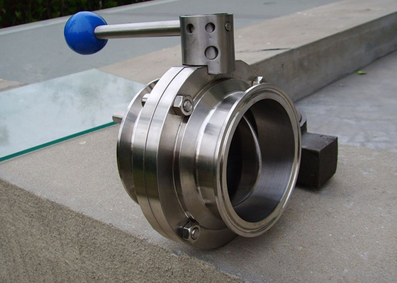 China 3A ASME BPE Sanitary Butterfly Ball Valve Simple And Compact Structure supplier
