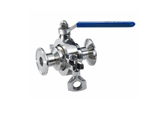 China Non Retention Stainless Steel Sanitary Valves Small Operated Torque For Food supplier