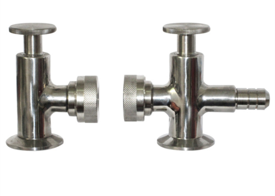 China Hygienic Grade Tri Clamp Sample Valve ISO9001 Approved , R1.6m External Surface Finish supplier