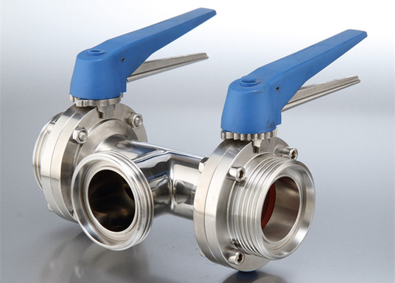 China Safety Hygienic Stainless Steel Sanitary Valves With 580 Psi Maximum Pressure supplier