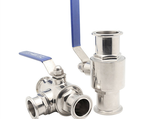 China Manual Stainless Steel Sanitary Valves Tri Clamp High Purity Ball Valve supplier