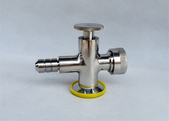 China Polished Hygienic Aseptic Sampling Valves With Sterilization Inlet End For Food Line supplier