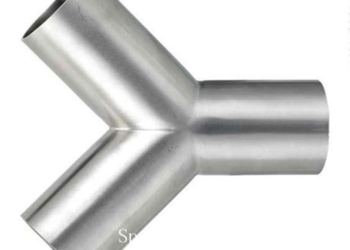 1 Inch Sanitary Stainless Steel Pipe Fittings Shaped Y Tee Bpe Polished