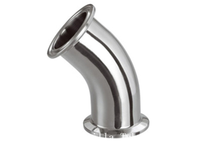 Food Grade Stainless Steel Pipe Fitting 90 Degree Elbow ASME BPE Standard