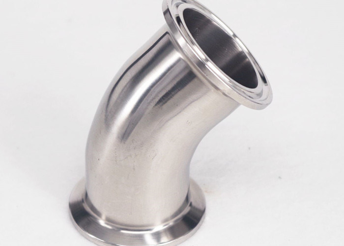 TP316L ASME BPE Stainless Steel Sanitary Fittings 45 Degree Tri Clamp
