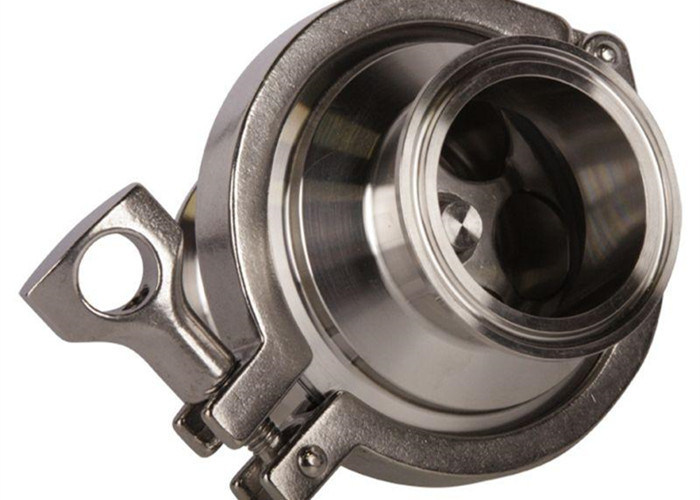 Polished Sanitary Check Valves Tri Clamp Connection Type , Smooth Surfaces
