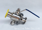 2 Inch 316L Sanitary Stainless Steel Valves ASME BPE Matte Polished , Viton Seats supplier