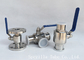2 Inch 316L Sanitary Stainless Steel Valves ASME BPE Matte Polished , Viton Seats supplier
