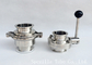 3/4&quot;X1.65mm 316 Stainless Steel Sanitary Valves , Hygienic Butterfly Valves supplier