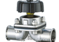 Manual Stainless Steel Diaphragm Valve Two Way With Clamped Ends Finely Finished supplier