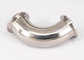 High Strength ASME BPE Fittings 1 Inch 90 Degree Elbow Connection Type Clamp supplier
