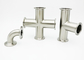 DIN11852 Stainless Steel Sanitary Fittings Clamp Cross 4 Way Tee TP316L 1.4404 supplier