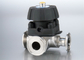 Three Way Manual Diaphragm Valve TP316L Stainless Steel Material For Beverage supplier