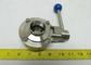 Leak Proof Stainless Steel Sanitary Valves Corrosion Resistance , 4 Position Pull Handle supplier