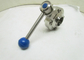 Leak Proof Stainless Steel Sanitary Valves Corrosion Resistance , 4 Position Pull Handle supplier