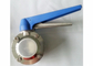 304 316L Sanitary Butterfly Valves , Butt Welded Butterfly Valve With Trigger Handle supplier