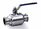 Clamp Ends Sanitary Ball Valves , 2 Inch Ball Valve For Hygienic Industry supplier