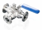 2 Inch 3 Stainless Steel Ball Valve L Type With Clamp / Weld / Thread Connection supplier
