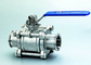 AISI 316L Stainless Steel Sanitary Valves Two Way For Food Industry Piping System supplier