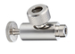 AISI 316L AISI 304 Stainless Steel Sanitary Valves With Double Silicone O - Rings supplier