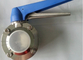 2 Inch Hygienic Butt Weld Butterfly Valve High Corrosion Resistant , Easily Welded supplier