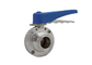 High Purity Stainless Steel Sanitary Valves Tri Clamp Butterfly Valve With Pull Handle supplier